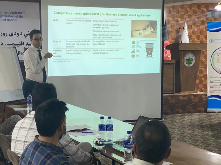 Climate-Smart Agriculture in Afghanistan — FAO Training of Trainers